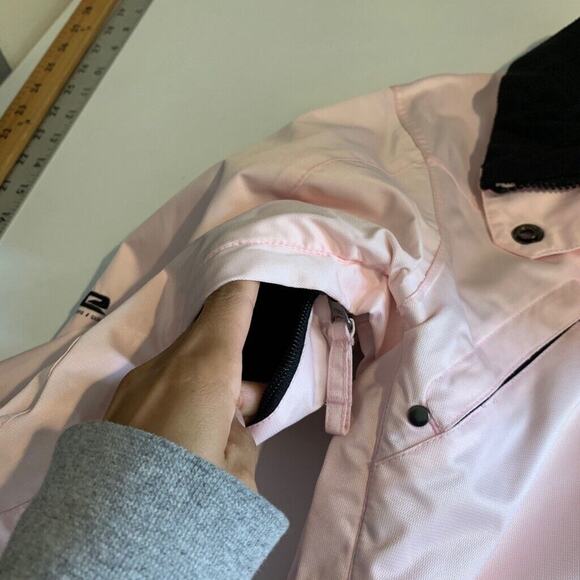 Ride Snowboarding Jacket Womens S Small Pink Black Insulated Cell 5 Series ZipUp - Picture 11 of 16